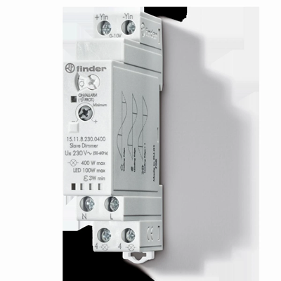 SERIE 15 Dimmer “Slave” ingresso 1-10V controllato da unità 15.10 o altri dispositivi con uscita 0-10V/1-10V