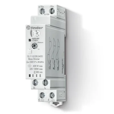 SERIE 15 Slave-Dimmer mit 1-10-V-Eingang, gesteuert durch 15.10-Einheit oder andere 0-10-V-/1-10-V-Ausgangsgeräte