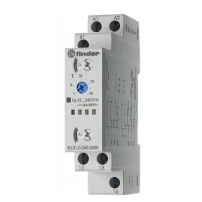 SERIE 80 Relé temporizador 1CO 16A 12-240V AC/DC