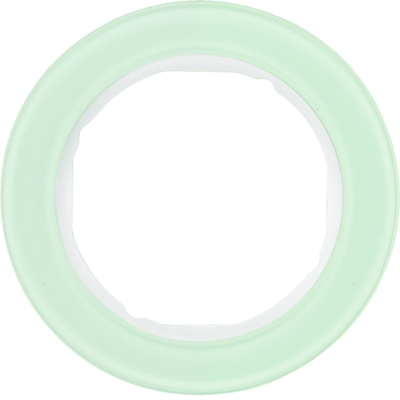 Serie R.classic 1-gang frame glass, white