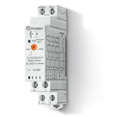 SERIES 15 “Master” dimmer 0-10V/1-10V output to control up to 32 15.11 "slave" dimmers