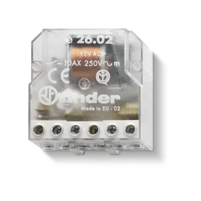 SERIES 26 Installation impulse relay with 2 contacts for installation in a 10A junction box