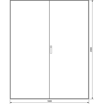 Series standing enclosure UNIVERS IP41 2000x1600x600