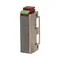 Serratura elettrica simmetrica con guida e segnale di porta aperta, reversibile, MINI, BASSA CORRENTE 280mA per 12VDC