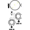 Serre-câble galvanisé diamètre 26,90-31,8 mm