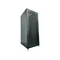 Serverschrank 42 HE 19 600 x 1000 mm, Glasfronttür, perforierte Stahlrückwandtür, abschließbar, 4 Tragstreben, 4 verstellbare Füße, zur Selbstmontage, schwarz, Q-LANTEC