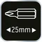Set di 31 punte per cacciavite con supporto.