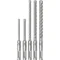 Set di 5 punte per trapano a percussione SDS plus-5X da 5; 6; 6; 8; 10 mm