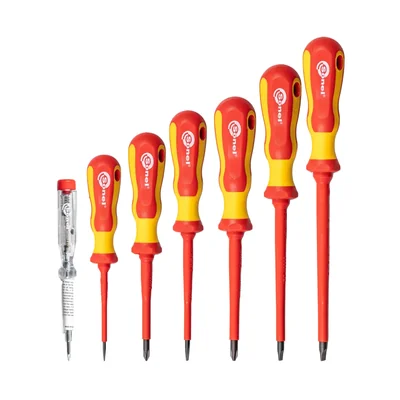 Set di 6 cacciaviti + tester di tensione