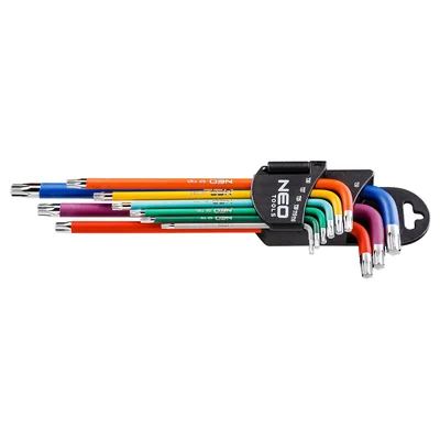 Set di 9 chiavi Torx T10-50 colorate