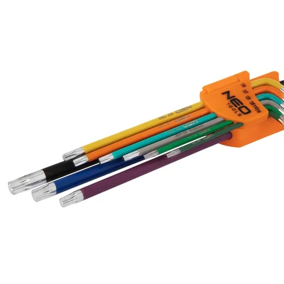 Set di 9 chiavi Torx T10-50 colorate