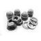 Set di dadi zincati. SAL7.5-12.8(B-70), MAL (Z-80)