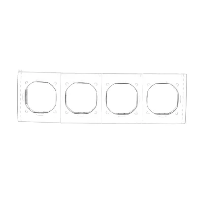 Set di guarnizioni IP44 per telaio a 4 posti