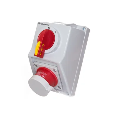 Set mit/ohne C16-18N Ein-/Ausschalter 0-I Stecker 3P+N+Z IP44