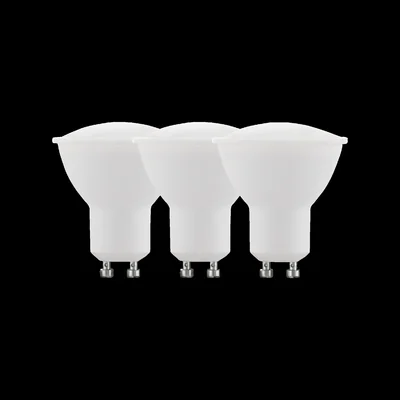 Set of 3 RGBW 5W LED bulbs with remote control