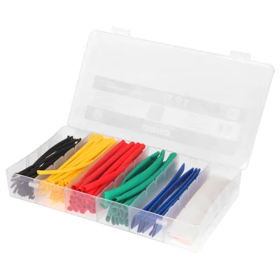 Set of heat-shrinkable, flame-retardant sleeves, 100 pcs. Multicolor