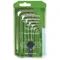 Set of hexagonal ball head hex keys. 8-piece