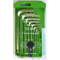 Set of hexagonal ball head hex keys. 8-piece