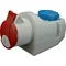 Set Power socket fixed 16A 5p + Socket 16A 250V IP44