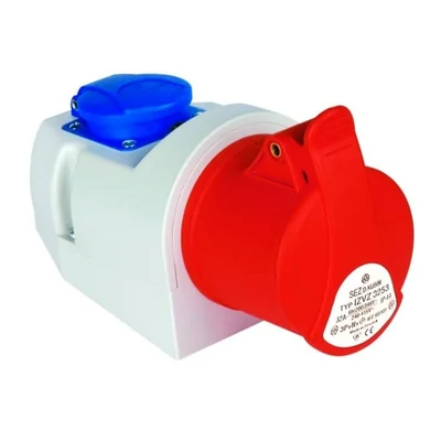 Set Prise de courant fixe 16A 4p + Prise 16A 250V IP44