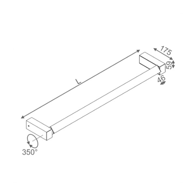 Set Raw Move 70 applique en aluminium