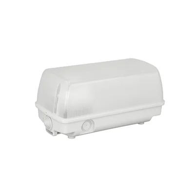 SEZAR luminaire, E27, 18W, matte white shade, white base, 230V, IK07, IP54