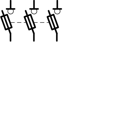 Sezionatore con fusibile 3P 20A 10x38