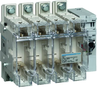 Sezionatore con fusibili, 4 poli NH00 125A