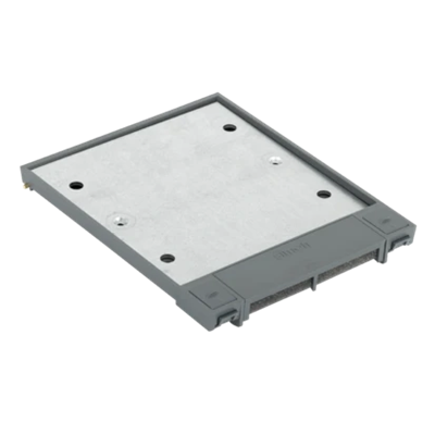 SF Cover of the 3-module floor box SF3xx/1 grey