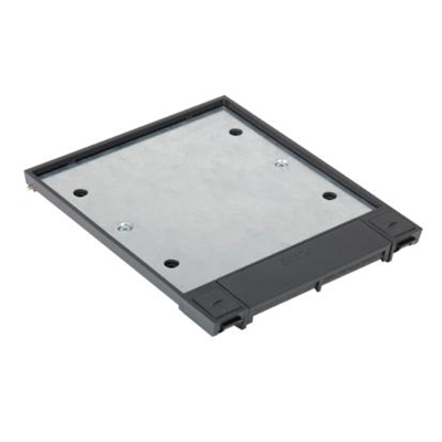 SF Cover of the 3-module floor box SF3xx/14 gray graphite