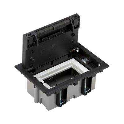 SF Floor box S500 1-module 2xK45 gray graphite