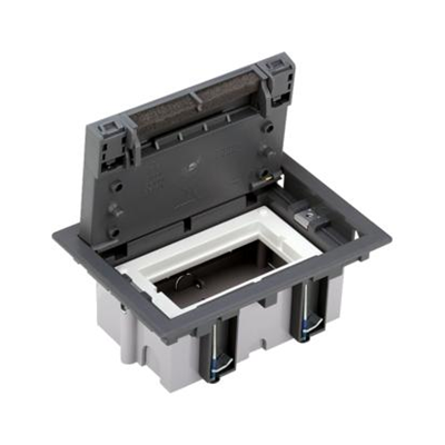 SF Floor box S500 1-module 2xK45 grey