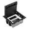 SF Floor box S500 2-module 4xK45 70mm graphite gray