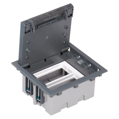 SF Floor box S500 2-module 4xK45 93mm gray