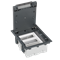 SF Floor box S500 3-module 6xK45 93mm gray