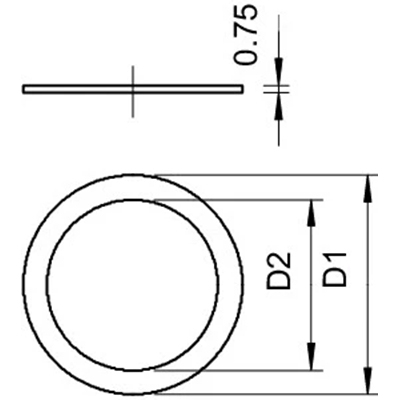 Шайба до PG11, 107 D PG11 GTP