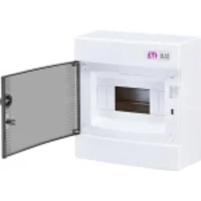 Щит зовнішній пластиковий 8 мод. прозорі двері ECT8PT