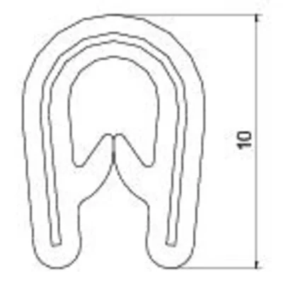 Sheet edge protection 1-2 MM, KSB 2 PVC