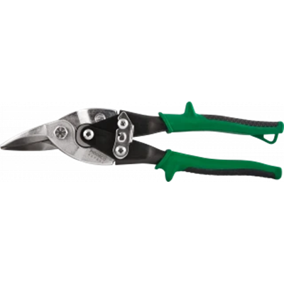 Sheet metal shears for cutting 1.8mm steel, green handle