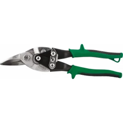 Sheet metal shears for cutting 1.8mm steel, green handle