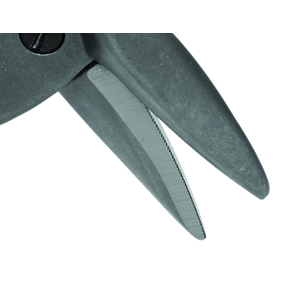 Sheet metal shears for cutting 1.8mm steel, green handle