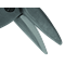 Sheet metal shears for cutting 1.8mm steel, green handle
