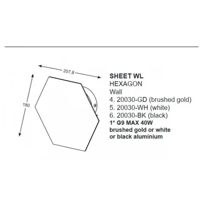 SHEET Wall lamp white