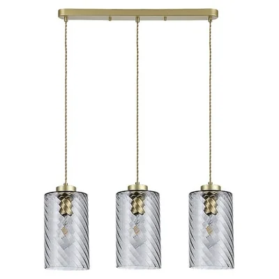 SHEILA Gold triple pendant lamp