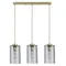 SHEILA Gold triple pendant lamp