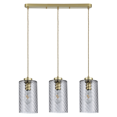 SHEILA Gold triple pendant lamp