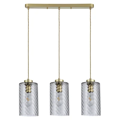 SHEILA Gold triple pendant lamp
