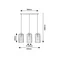 SHEILA Gold triple pendant lamp