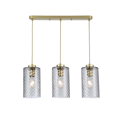 SHEILA Gold triple pendant lamp