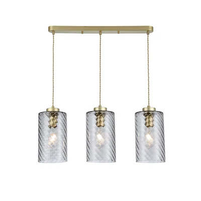 SHEILA Gold triple pendant lamp